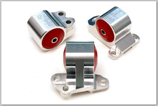 Innovative 92-95 Civic B/D Series Black Aluminum Mounts 75A Bushings (3 Bolt)