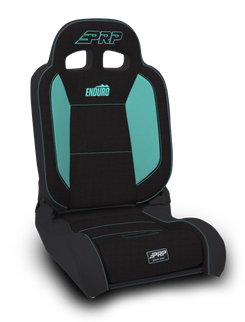 PRP EnduroDaily Reclining Suspension Seat - Black/Teal Tweed - Driver