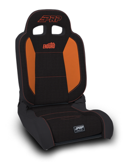 PRP EnduroDaily Reclining Suspension Seat - Black/Orange Tweed - Passenger