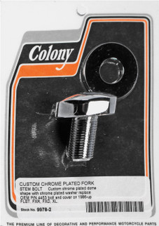 Chrome Fork Stem Bolt Flst Fxr Fxd Xl 86-up
