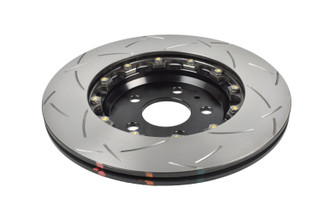 DBA 17-23 Tesla Model 3 Rear 5000 Series 2-Piece Slotted Rotor w/Black Hat