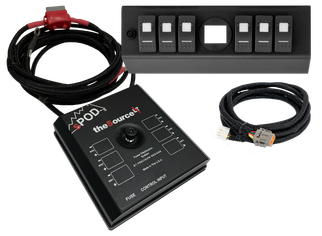 sPOD 09-18 Jeep Wrangler JK SourceLT w/Genesis Adapter and Red LED Switch Panel