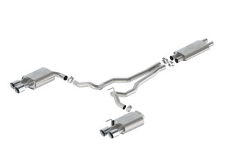 Ford Racing 2024 Mustang 5.0L Touring Non-Active Cat-Back Exhaust w/GT Valance - Chrome Tip