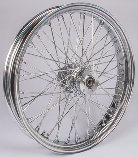 Fr 60-spk Dd Chrome 23x3.5 Wide-hub 3/4" Axl 00 Ltr