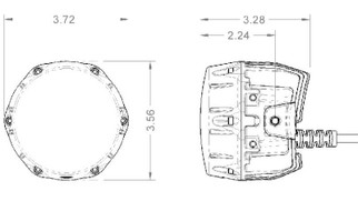Nacho Lighting 4in Offroad / SAE Combo White LED Light