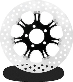 Performance Machine Disc/Carr 11.8 Virtue Rear Right - Contrast Cut Platinum