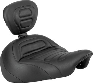 Mustang 13-17 Harley Softail Breakout Standard Touring Solo Seat - Black