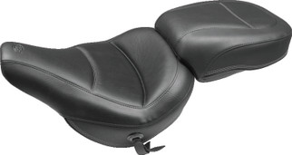 Mustang 08-21 Harley Electra Glide,Rd Glide, Rd King, Str Glide Touring 1PC Seat Regal - Black