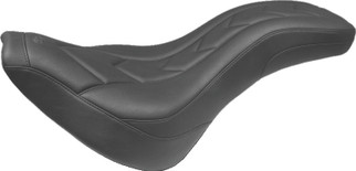 Mustang 18-21 Harley Street Bob Standard Touring Recessed Pass Seat - Black