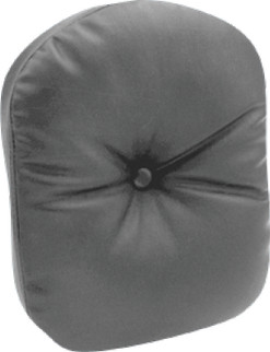 Mustang Harley Low Medallion Sissy Bar Pad Regal (7.5 inch x 9 inch) - Black