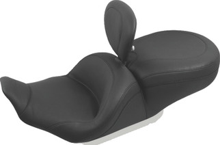 Mustang 08-21 Harley Electra Glide Std,Rd Glide,Rd King,Str Glide Solo Seat w/Diamond Stitch - Black