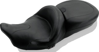 Mustang 08-21 Harley Electra Glide,Rd Glide,Rd King,Str Glide Touring Summit 1PC Seat - Black