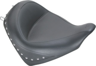 Mustang 10-21 Honda VT1300CX Fury Wide Touring Solo Seat w/Studs - Black