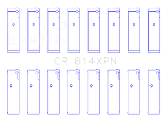 King Engine Bearings Ford 351ci 5.8L 16V (Size STDX Oversized) Connecting Rod Bearing Set