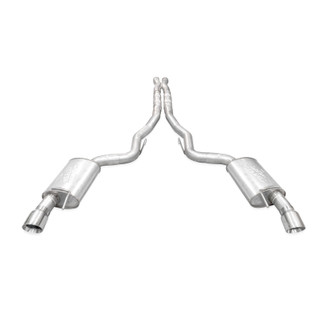 Stainless Works 2024 Mustang GT Catback Dual Tips Redline Sound X-Pipe Factory Connect Exhaust