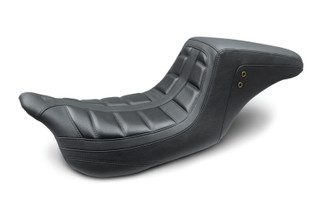 Mustang 08-21 Harley Electra Glide,Rd Glide,Rd King, Str Glide Squareback 1PC Seat - Black