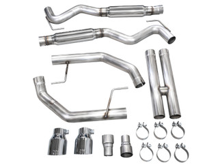 AWE 2024 Ford Mustang GT Fastback S650 RWD Track Edition Cat-Back Exhaust w/ Dual Chrome Silver Tips