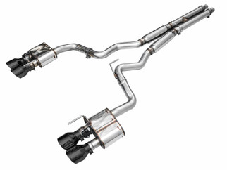 AWE 2024 Ford Mustang GT Fastback S650 RWD SwitchPath Cat-Back Exhaust w/ Quad Diamond Black Tips