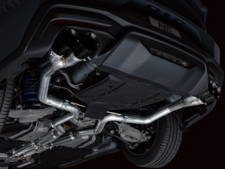 AWE 2024 Ford Mustang GT Fastback S650 RWD Track Edition Cat-Back Exhaust w/ Quad Diamond Black Tips