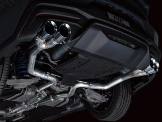 AWE 2024 Ford Mustang GT Fastback S650 RWD Track Edition Cat-Back Exhaust w/ Quad Chrome Silver Tips