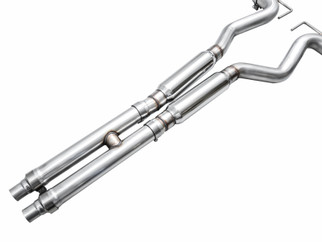 AWE 2024 Ford Mustang Dark Horse S650 RWD Track Edition Cat-Back Exhaust w/ Quad Diamond Black Tips