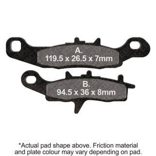 EBC 97-00 Kawasaki KX 80 Front Left FA-SFA-X Brake Pads