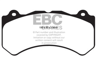 EBC Racing 16-19 Cadillac ATS-V 3.6TT RP-X Race Front Brake Pads