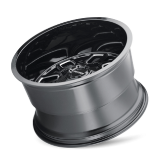Mayhem 8107 Cogent 20x9 / 5x127 BP / 0mm Offset / 87mm Hub Black w/ Milled Spokes Wheel