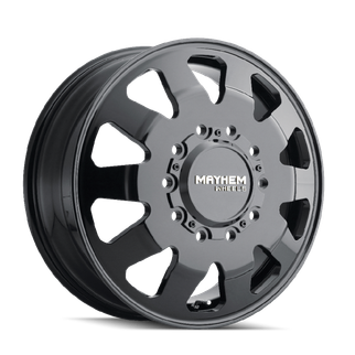 Mayhem 8181 Challenger Dually 22x8.25 / 10x225 BP / 169mm Offset / 170.1mm Hub Full Black Wheel