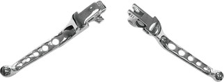 5-hole Lever Set Chrome Big Twin 07-17