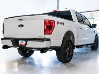 AWE Tuning 0FG 21+ Ford F150 Dual Split Rear Cat-Back Exhaust- 5in Diamond Black Tips
