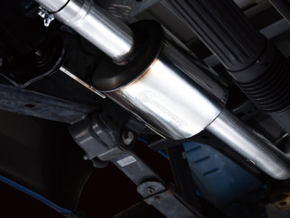 AWE Tuning 0FG 21+ Ford F150 Dual Side Exit Cat-Back Exhaust- 4.5in Chrome Silver Tips