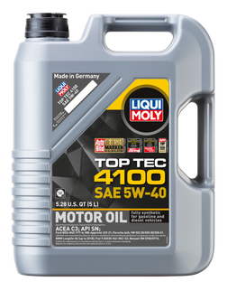 LIQUI MOLY 5L Top Tec 4100 Motor Oil SAE 5W40