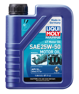 LIQUI MOLY 1L Marine 4T Motor Oil SAE 25W50