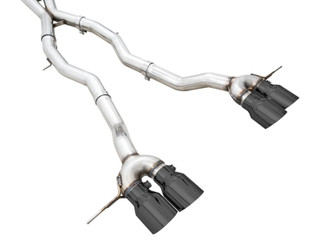 AWE Tuning Track Edition Cat-Back Exhaust for BMW G8X M3/M4 - Diamond Black Tips