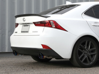 aFe POWER Takeda 16-17 Lexus IS200t L4-2.0L (t) 2.5in-3in 304 SS CB Exhaust w/ Blue Tip