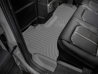 WeatherTech 2017+ Ford F-250/F-350/F-450/F-550 Super Crew Rear 3D Floor Mat (Grey)