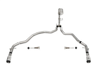 Corsa 2021-2025 Ford F-150 Regular Cab/ 8in Bed 3.5L V6 Sport Cat-Back Dual Rear Exit-Polished