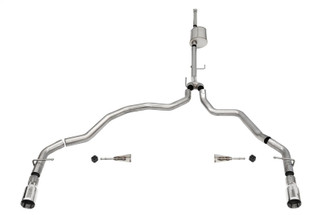 Corsa 2021-2025 Ford F-150 SuperCrew/6.5in Bed 5.0L V8 Sport Cat-Back Dual Rear Exit-Polished