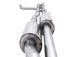 AWE Tuning 4th Gen GM 1500 6.2L 0FG Cat-Back Split Rear Exit (w/ Bumper Cutouts) - Quad Diamond Tips