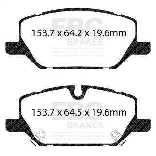 EBC 2020+ Cadillac CT5 Premium and Luxury 2.0T Ultimax Front Brake Pads