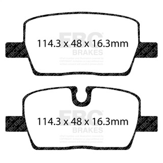 EBC 2020+ Cadillac CT4 Sport 2.0T Yellowstuff Rear Brake Pads