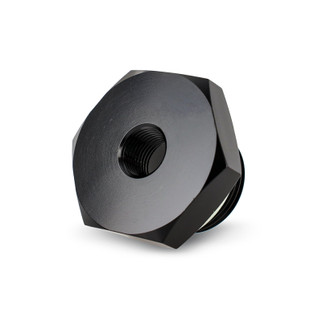 Mishimoto M22 x 1.5 With 1/8-27 NPT Port - Aluminum Fitting - Black