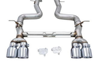 AWE Tuning BMW F8X M3/M4 Track Edition Cat-Back Exhaust - Chrome Silver Tips