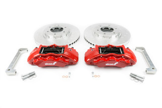 Alcon 2019+ Ford Ranger/2020+ Bronco 2.3L 350x34mm Rotors 6-Piston Calipers Front Brake Kit - Red