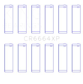King Engine Bearings Buick V6 (Size 0.001 Oversized) XP - Series Performance Rod Bearing Set