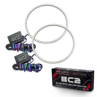 Oracle Jeep Wrangler JK 07-17 LED Waterproof Halo Kit - ColorSHIFT w/ BC1 Controller
