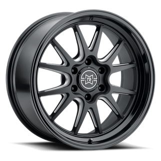 Method Raised MR802 20x9 / 8x6.5 BP / 0mm Offset / 121.3mm Bore - Double Black Milled Wheel
