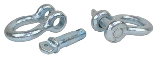 Fishbone Offroad D Ring 3/4In Zinc 2 Piece Set