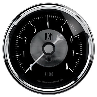 AutoMeter Gauge Quad 5in. 0 Ohm(e) to 90 Ohm(f) Elec Prestige Blk. Diamond